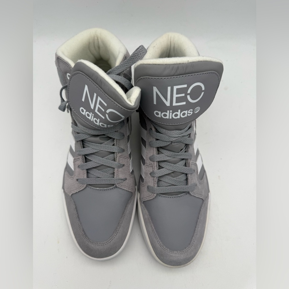 BRAND NEW 2012 Adidas NEO Upshur Basketball Gray High Tops G66472 Size 11 US - Picture 3 of 8